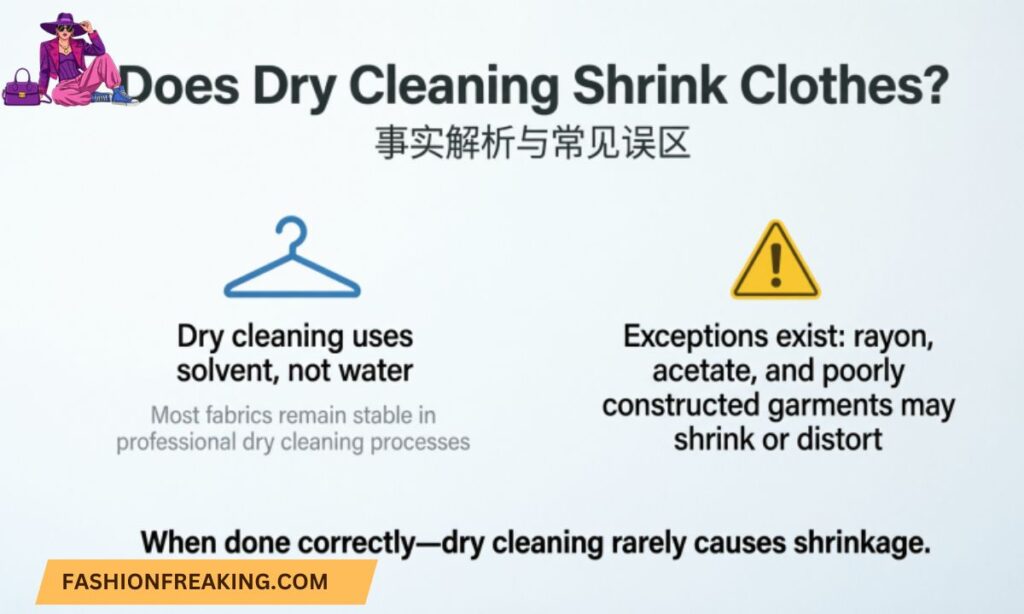 Does dry cleaning shrink clothes
